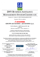 Сертификат ISO 9001 Alfagomma